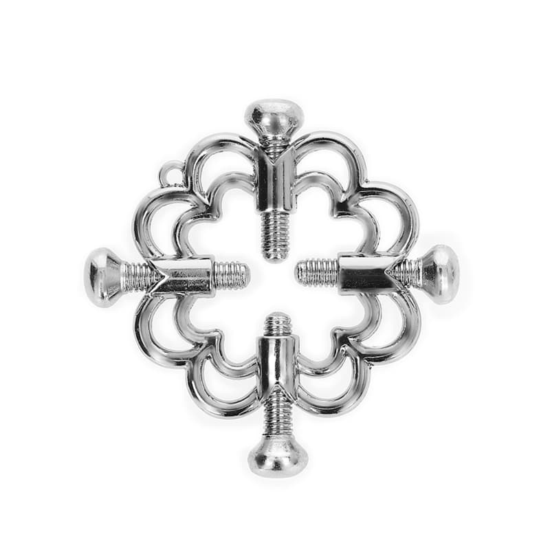 Kink – Nippelklemmen aus Metall im Blumendesign