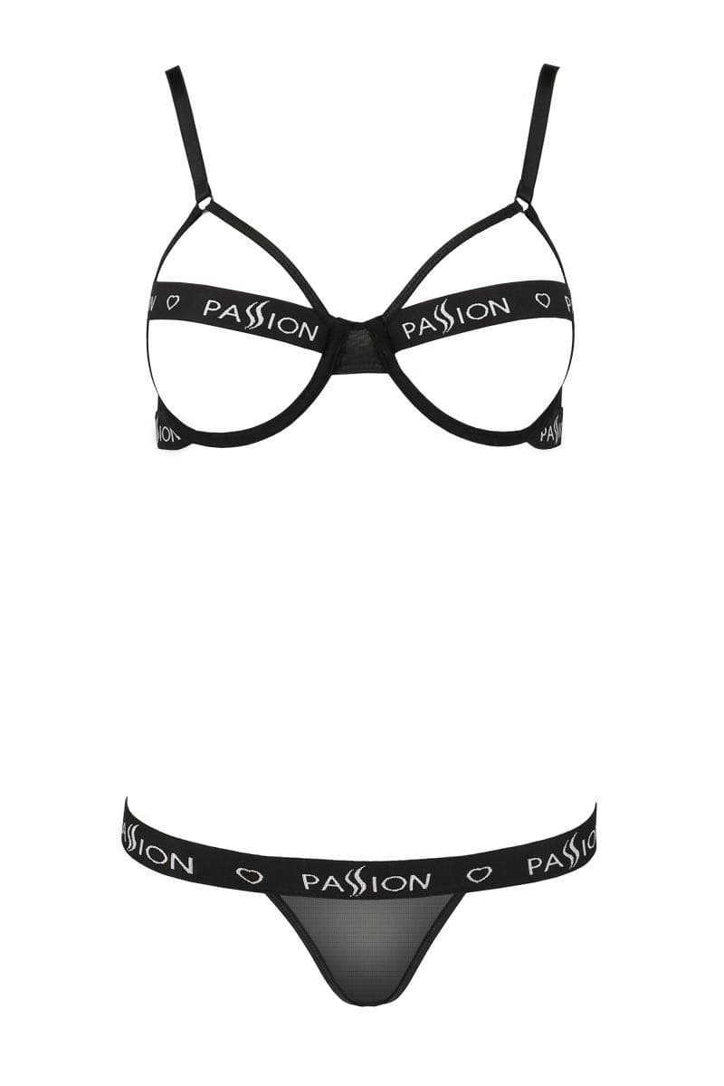 Passion Kyouka – Dessous-Set mit offenem BH und Tanga