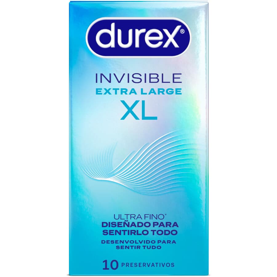 Durex Invisible XL – ultradünne XL-Kondome, 10 Stück