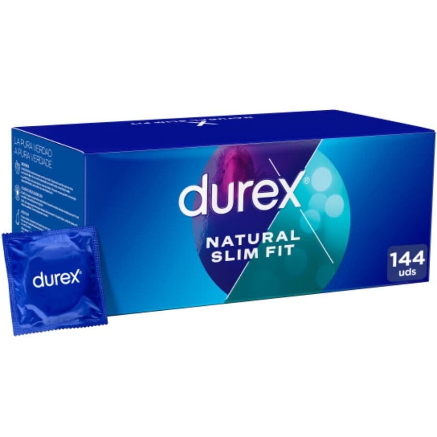 Durex Natural Slim Fit – enge Kondome, 144 Stück
