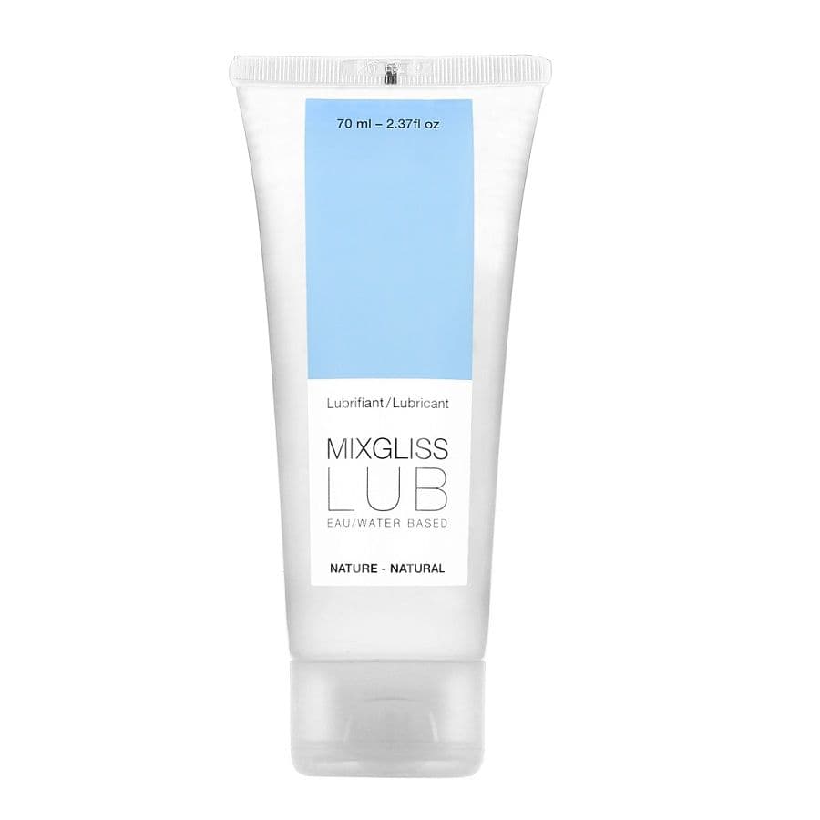 Mixgliss Natural Gleitgel, Verschluss und Etikett im Detail