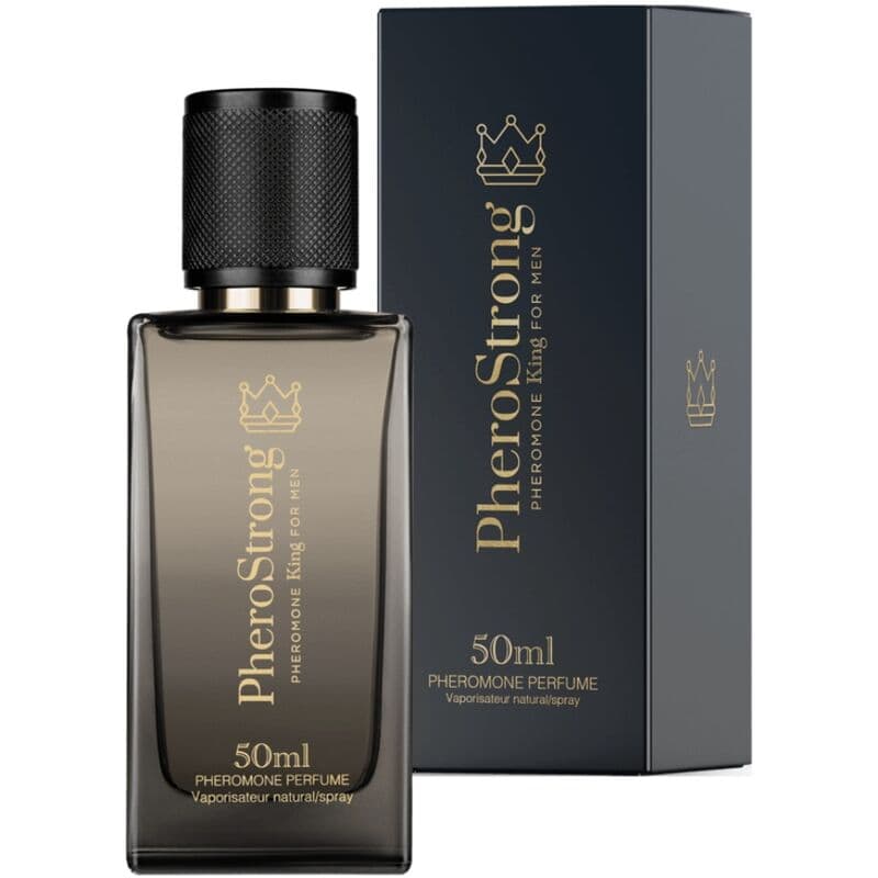 PheroStrong King – Pheromon-Parfum für Männer, holzig-aromatisch