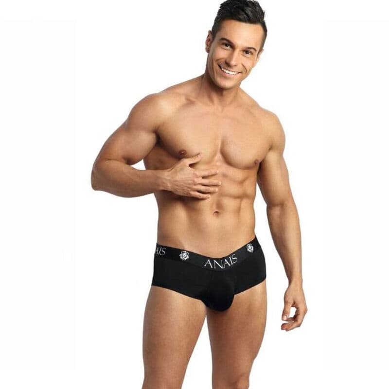 Anais Men Petrol – Jockstrap-Bikini mit offenem Gesäß