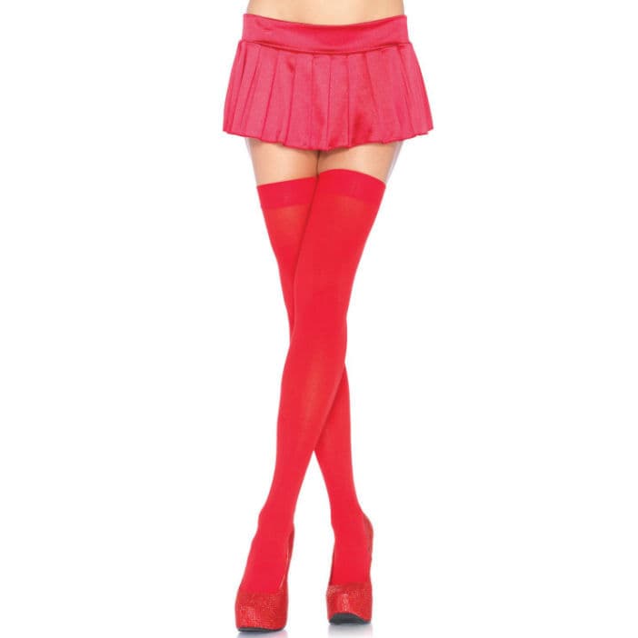 Leg Avenue – Overknee-Strümpfe aus Nylon in Einheitsgröße