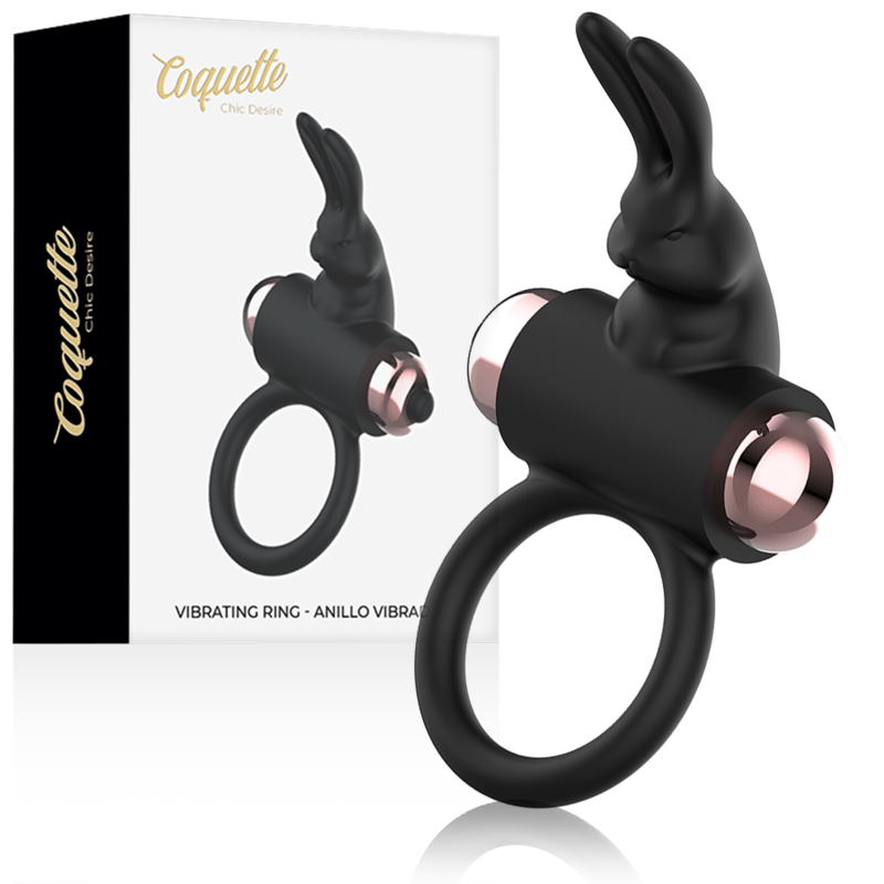 Coquette Chic Desire Cockring – Vibro-Penisring in Schwarz/Gold