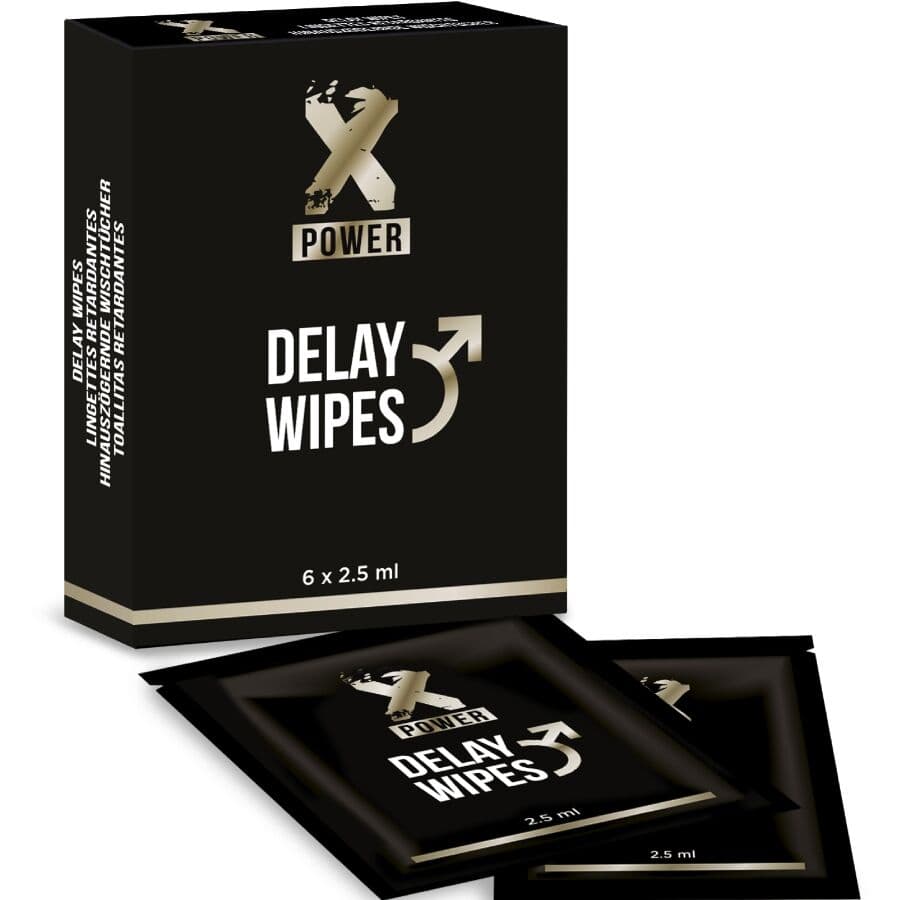 Xpower Delay Wipes – Verzögerungstücher für Männer, 6 Stück
