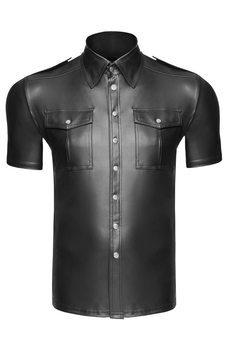 Noir Handmade H011 – Shirt, mit Knopfleiste, für Herren