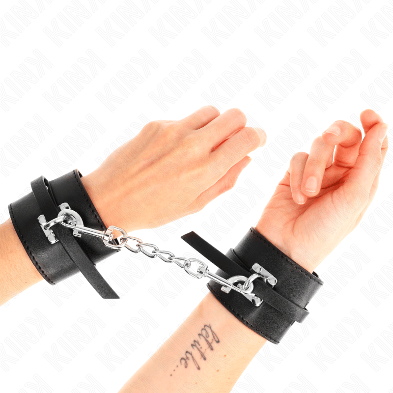 Kink Deluxe – Handgelenkfesseln, Schwarz, verstellbar
