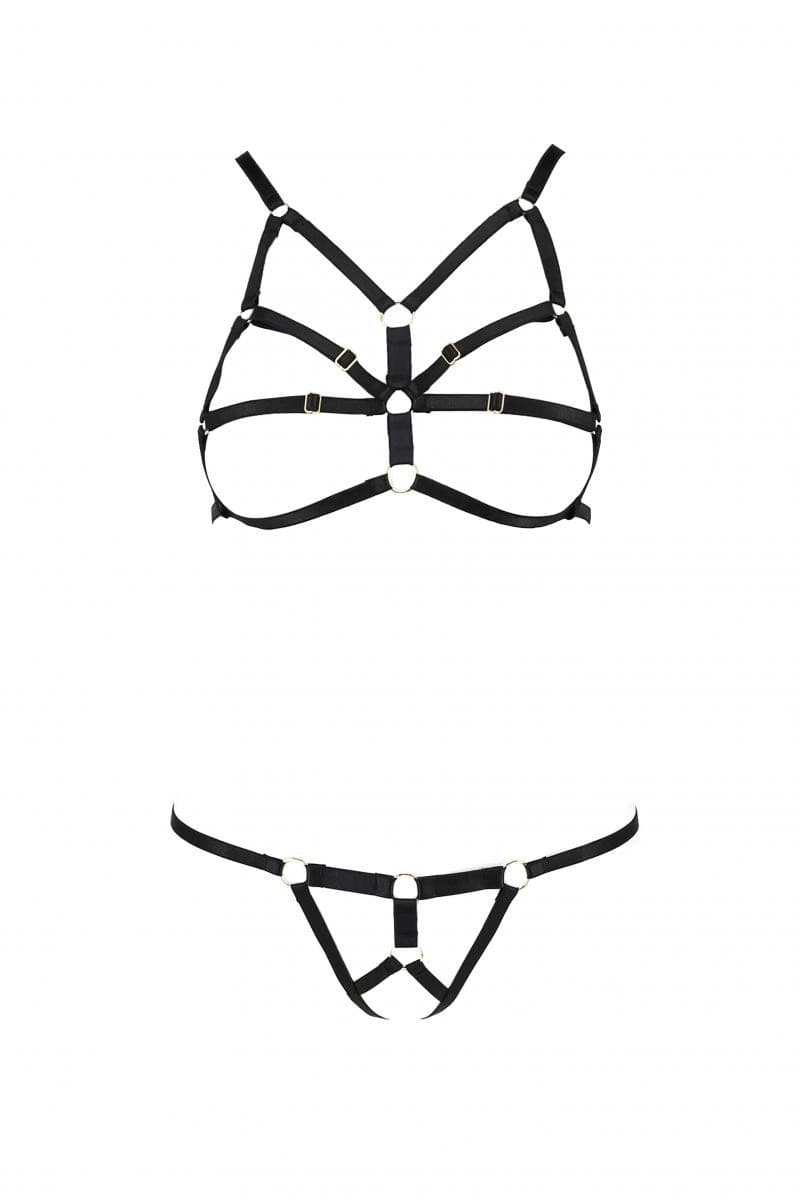 Passion Armanda – Dessous-Set aus BH und Tanga, Devil Collection