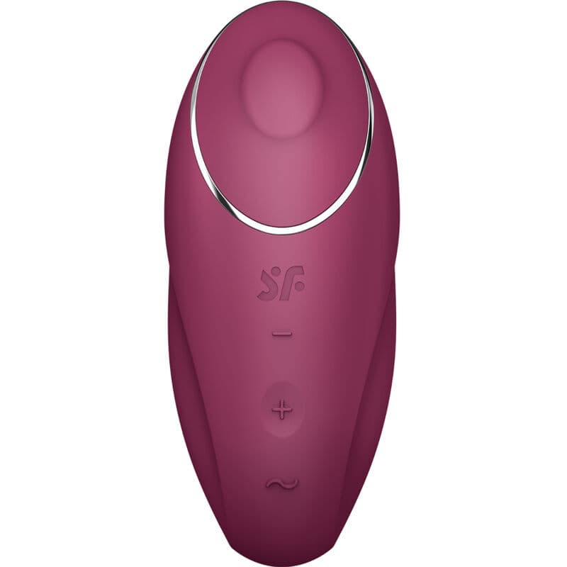 Satisfyer Tap & Climax 1 in Rot, Farbvariante des Vibrators in Produktfotografie