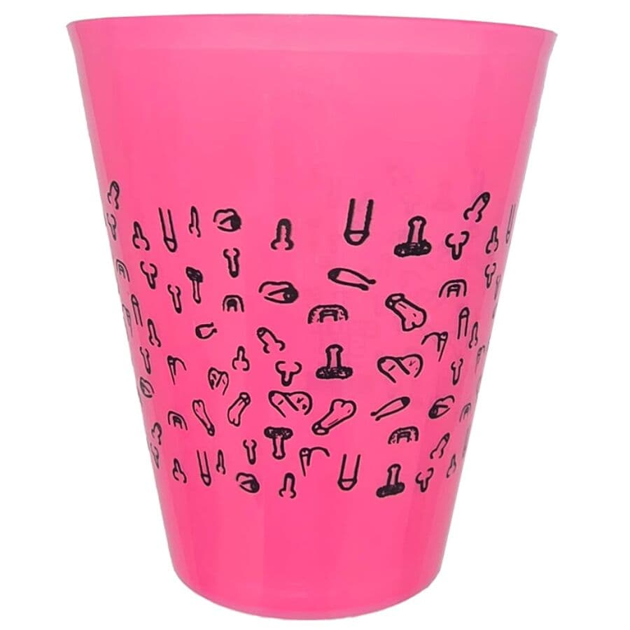Diverty Sex Diablo Picante – Partybecher 500 ml in Fuchsia mit Motiv