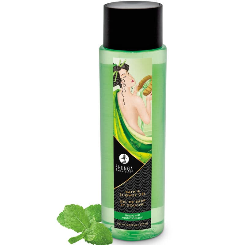 Shunga Bade & Duschgel Sensual Mint – Veganes Schaumgel, 370 ml