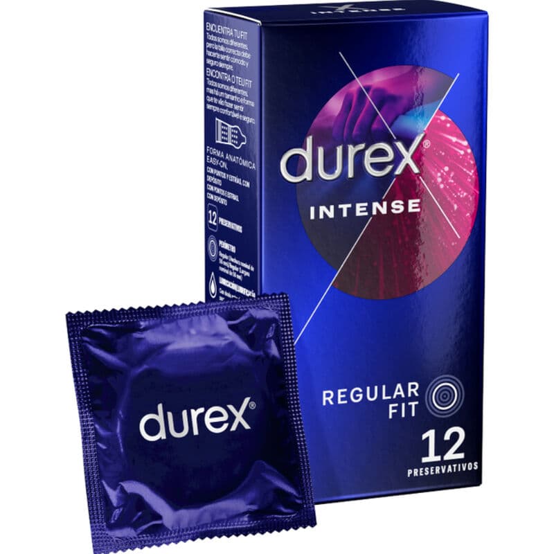 Durex Intense Orgasmic – Kondome mit Rippen, Noppen und Stimulationsgel