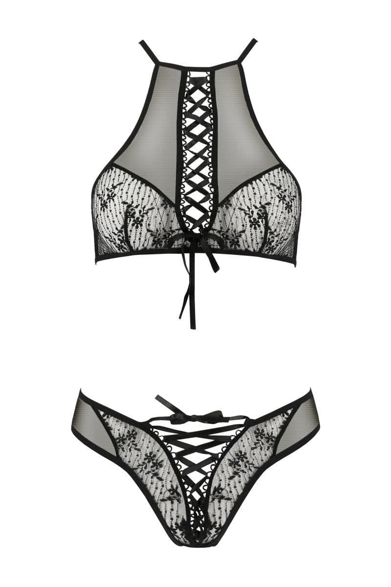 Passion Erotic Collection Dessous-Set – mit Bügel-Cups und Hakenverschluss