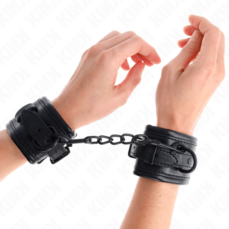 Kink Handgelenkfesseln Schwarz – verstellbar 20–30 cm