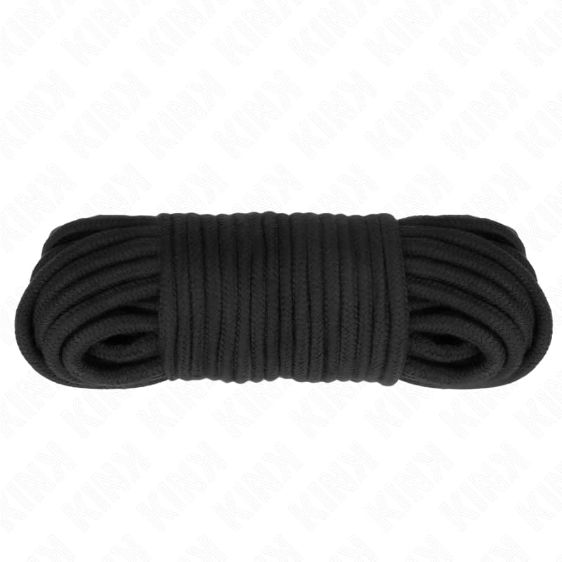 KINK Baumwollseil 20 m – Bondage-Seil, Schwarz