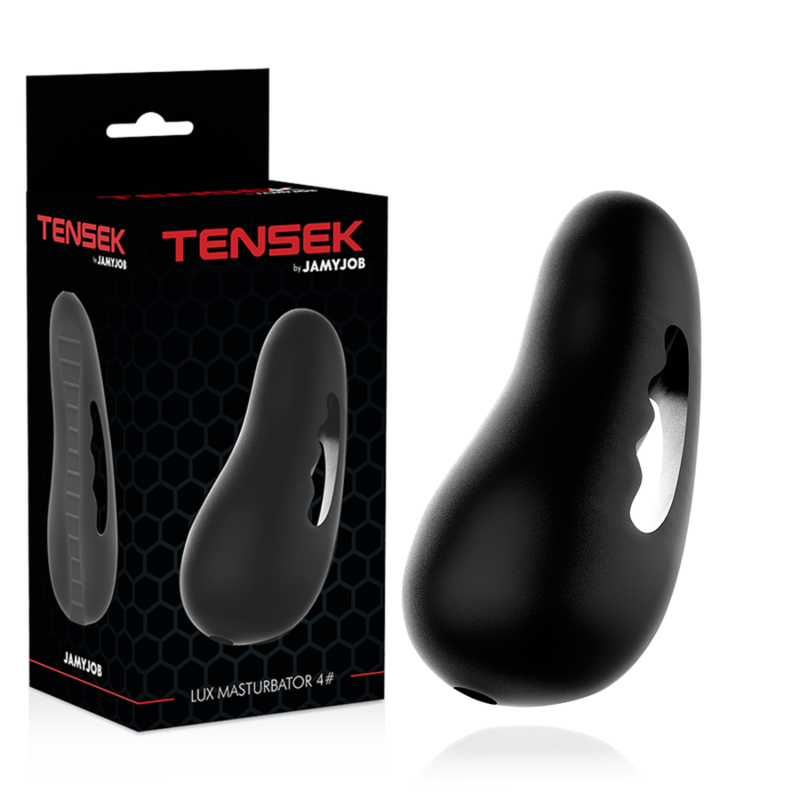JamyJob Extreme Tensek 4 – schwarzer Masturbator mit Griff
