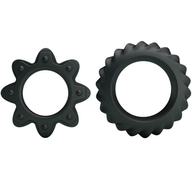 Baile Flowering – 2er-Set Silikon-Penisringe