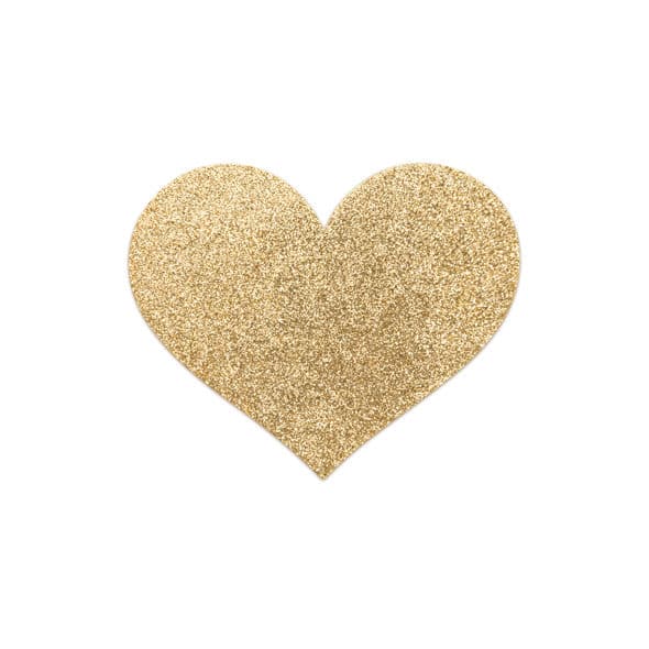 Bijoux Indiscrets Flash Golden Heart – Nippelpasties in Herzform