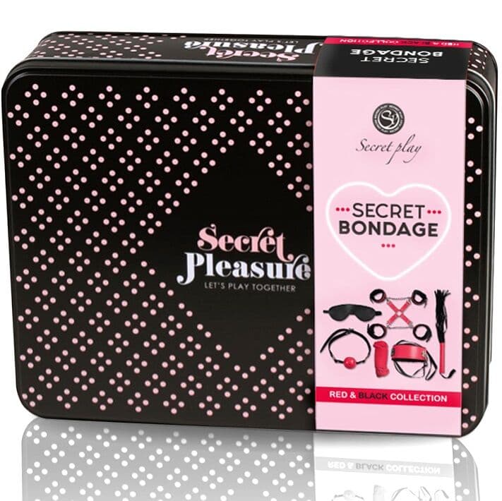 Secretplay – BDSM-Set aus Kunstleder mit sechs Teilen