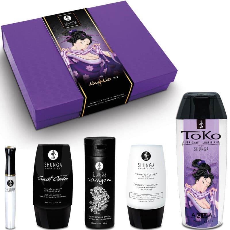 Shunga Naughtier Kit – Massageset für intensives Vergnügen