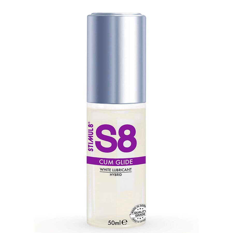 Stimul8 S8 Cum Glide Hybrid – Gleitgel mit Sperma-Optik auf Wasser- und Silikonbasis