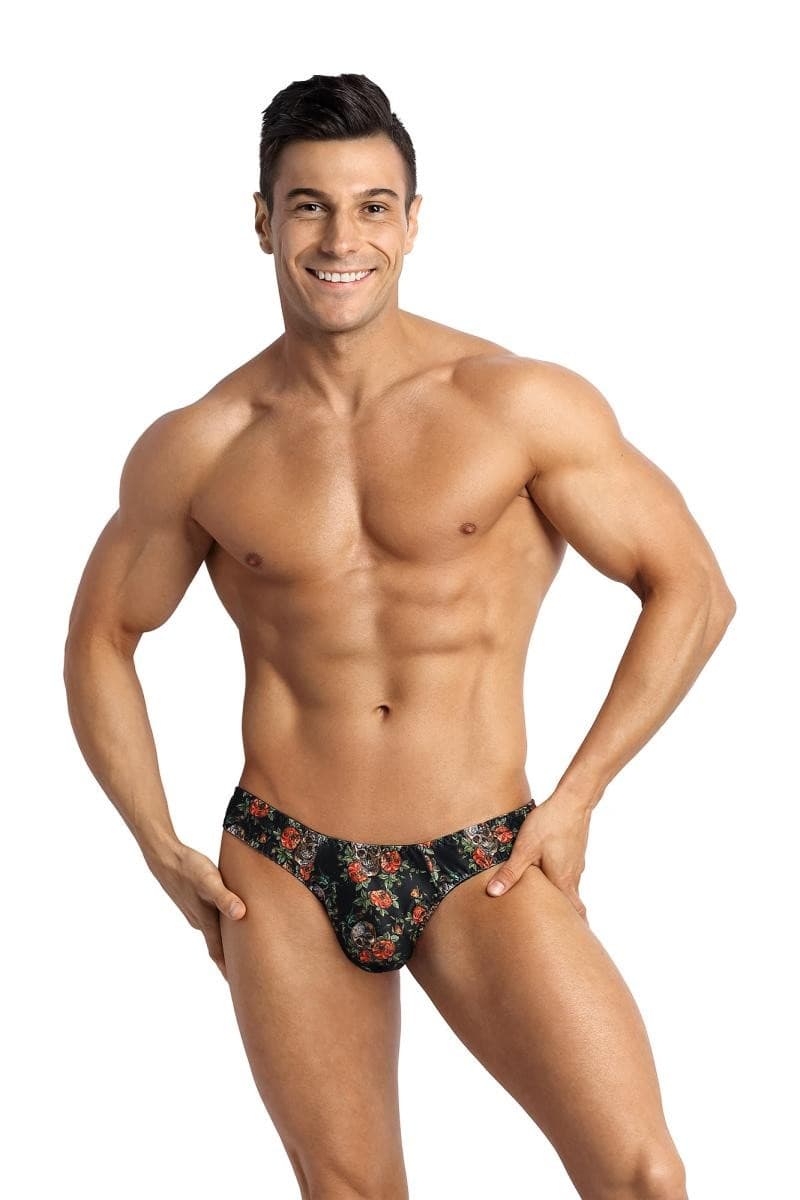 Anais for Men Power – String mit Flower-Skull-Print