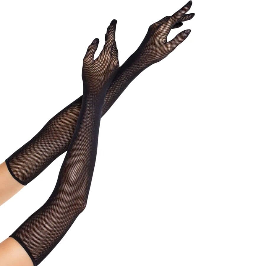 Leg Avenue Opera – lange Netzhandschuhe über den Ellbogen
