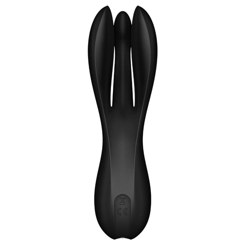 Satisfyer Threesome 2 – Auflegevibrator mit drei Armen in Schwarz