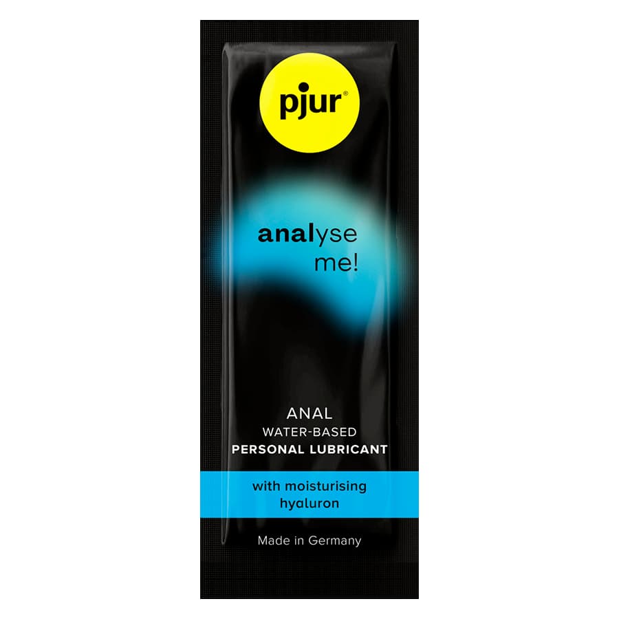 Pjur Analyze Me Anal-Gleitgel, Größenvergleich der 30-ml- und 250-ml-Flasche
