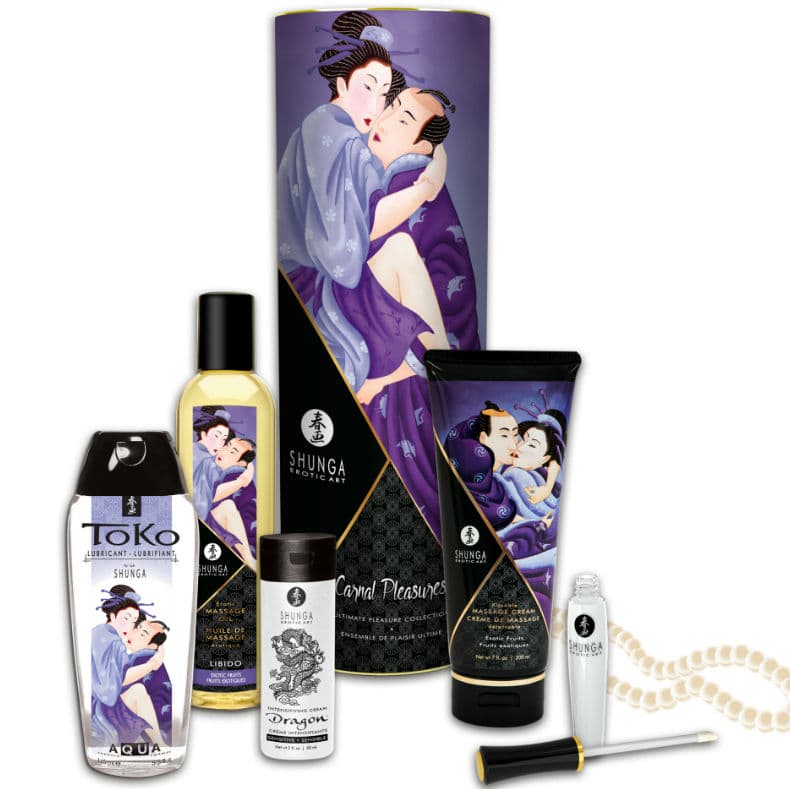 Shunga Carnal Pleasures Collection – Großes Massage-Kollektionsset