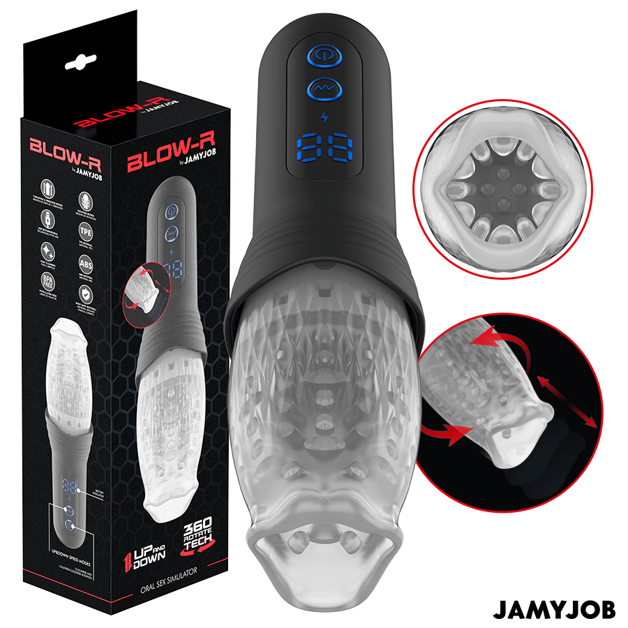 Jamyjob Blow-R – Masturbator mit Stoß- und Rotationsfunktion