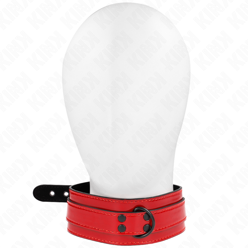 KINK Weinrote Lederhalskette – Halsband