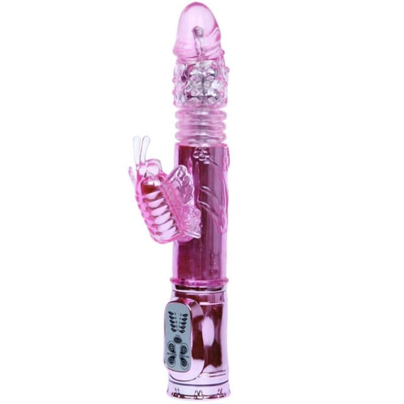 Baile Rabbit Throbbing Butterfly – Rotierender Vibrator mit Schmetterlingsstimulator