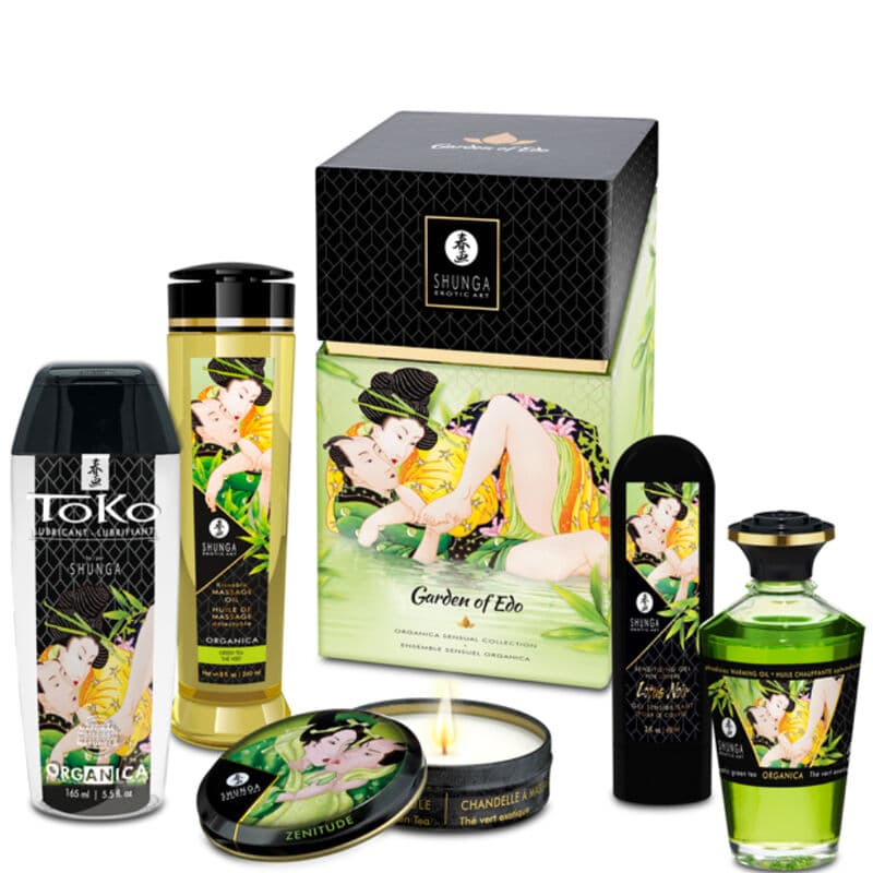 Shunga Edo Garden Kit Bio – Massageset mit zertifizierten Bio-Zutaten