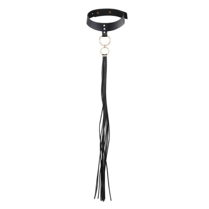 Bijoux Indiscrets Maze – Quasten-Choker in Schwarz