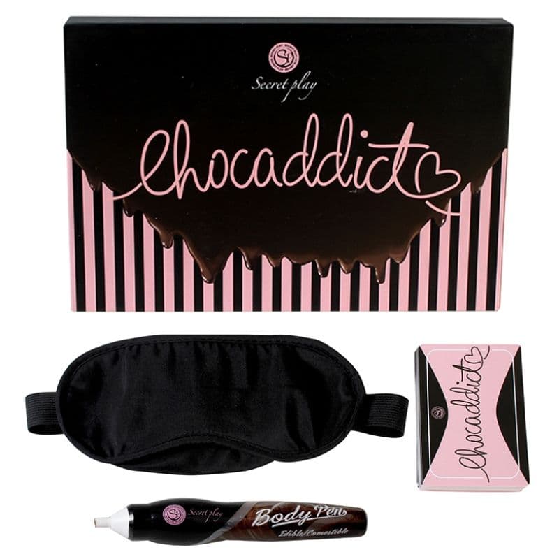 Secretplay Chocaddict – Kartenspiel mit Schokoladen-Körperstift