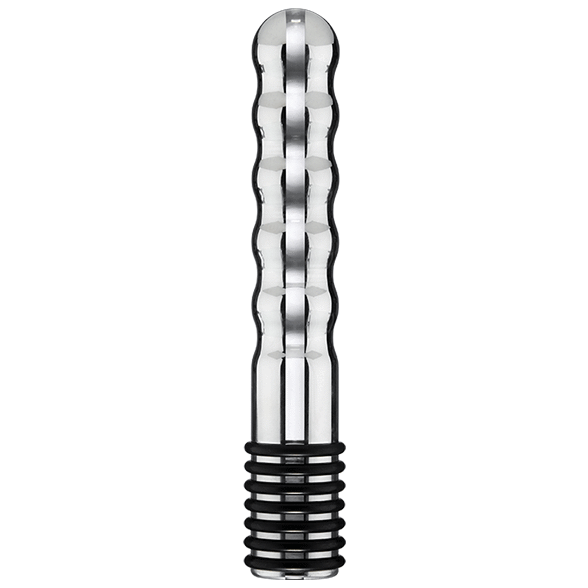 ElectraStim Wave – Elektro-Dildo aus Aluminium mit Rillen
