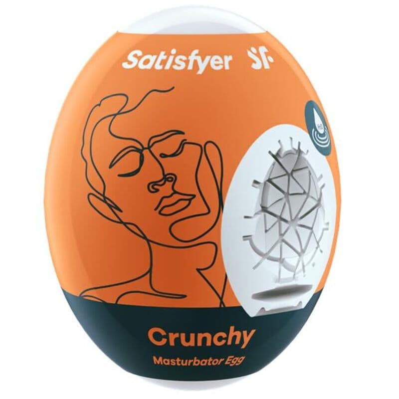 Satisfyer Crunchy – Masturbator-Ei aus Hydro-Active-TPE