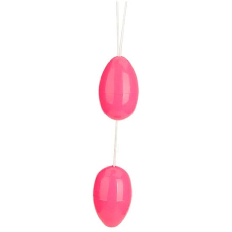 Baile Twins Balls – Analkugeln aus ABS mit Nylonschnur, Rosa