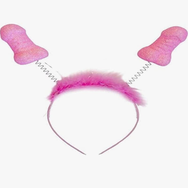 Diablo Picante – Glitzer-Antennen-Stirnbänder Pink, 6er-Set