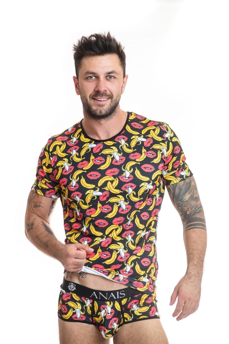 Anais Men Banana – Herren-T-Shirt aus Stretch-Material