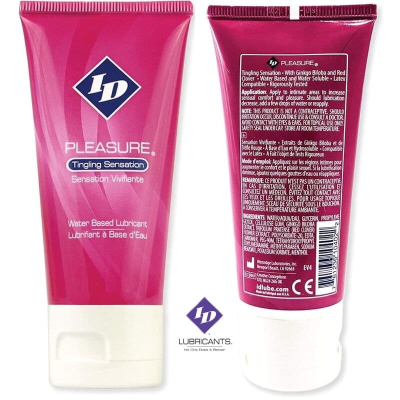 ID Pleasure Tingling Sensation – Gleitgel auf Wasserbasis, mit prickelndem Kribbel-Effekt