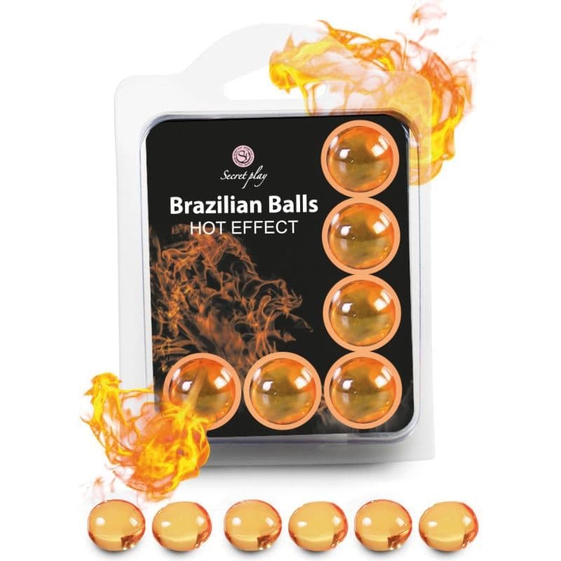 Secret Play Brazilian Balls – 6er-Set Massagekugeln mit Effekt-Gel