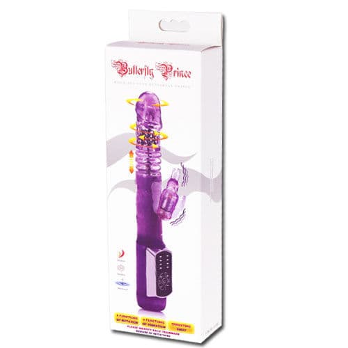 Baile Rabbit Butterfly Prince – Rotations-Vibrator mit oszillierenden Perlen