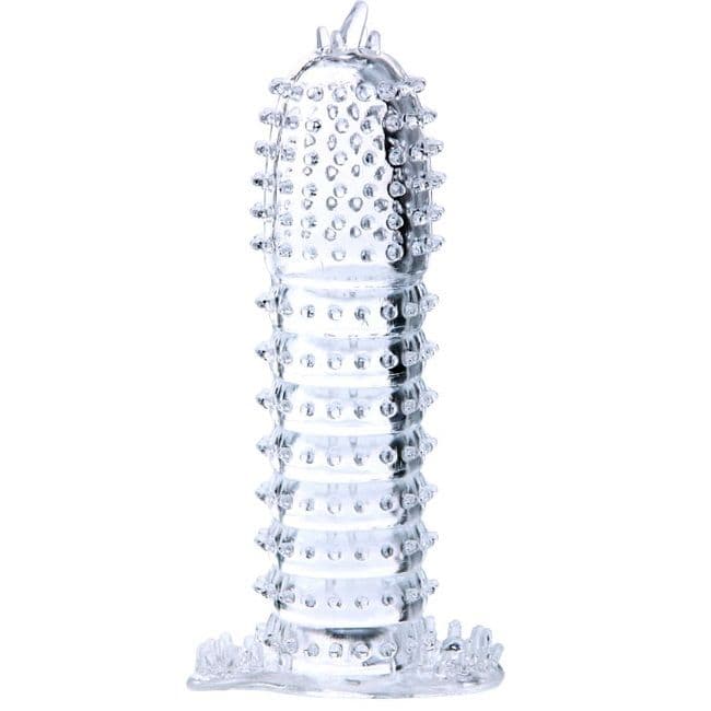 Baile – Genoppte Silikon-Penishülle, 14 cm – Transparent, Ansicht 11