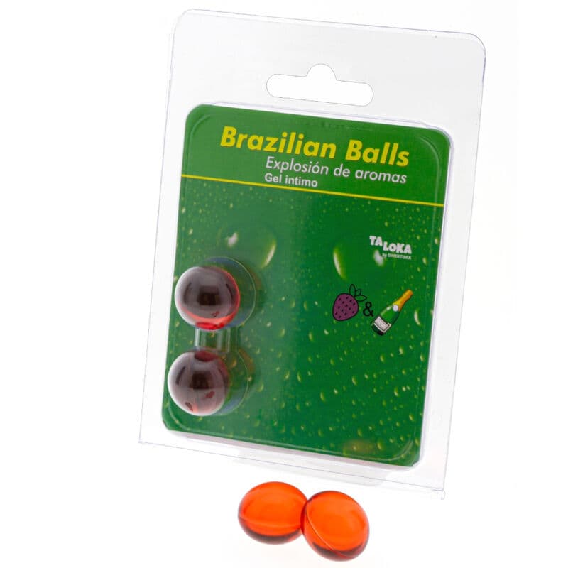 Taloka 2 Brasilianische Kugeln – Intimgel – Erdbeere & Champagner, Ansicht 2