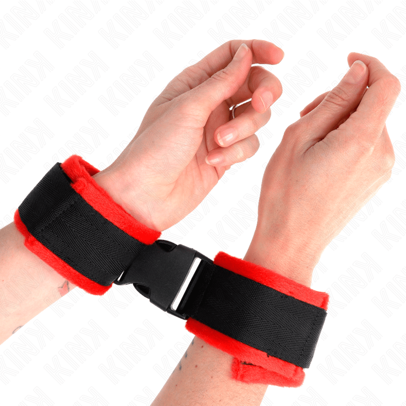 Kink Bind Modell 1 – Handgelenkfesseln, Schwarz, mit Klettverschluss