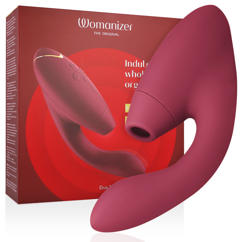 Womanizer Duo 2 in Flieder, Gesamtansicht der Farbvariante des Doppelstimulators