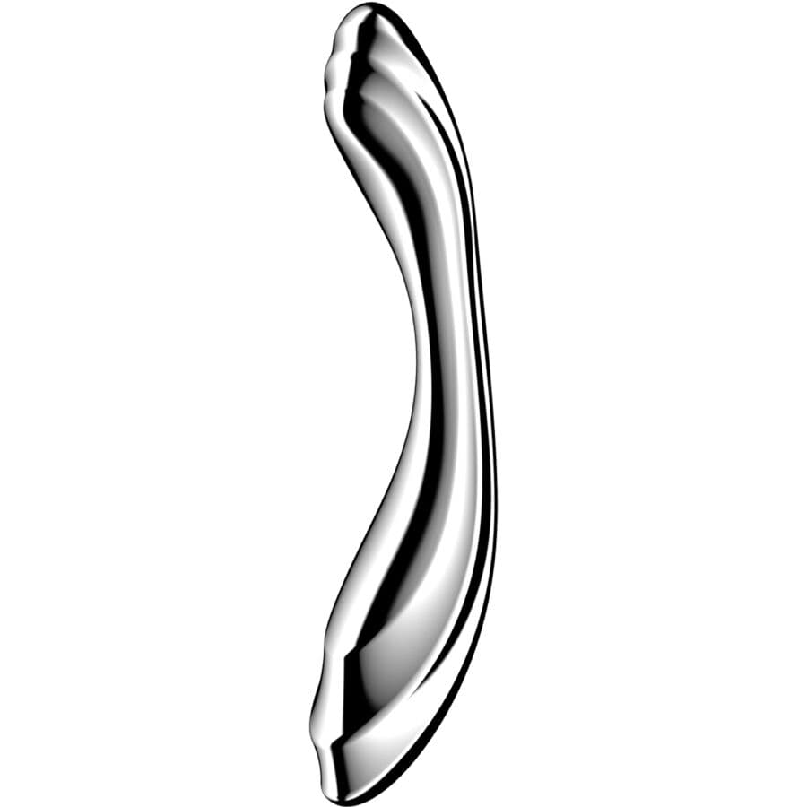 Satisfyer Pure Gravity 2 – Geriffelter G-Punkt- und Klitoris-Dildo aus Edelstahl